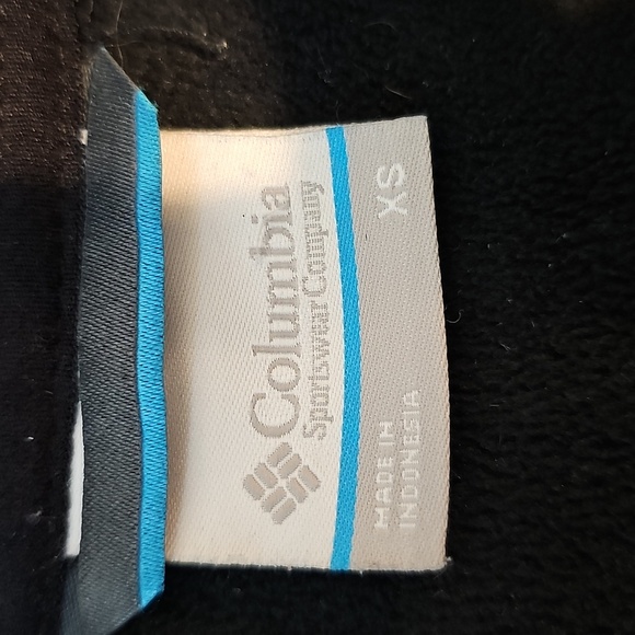 Columbia Black XS Zip Up Hooded Jacket - Picture 6 of 7